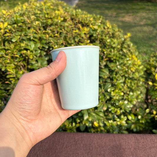 【河南汝州原產地】原礦天青釉經典可樂杯