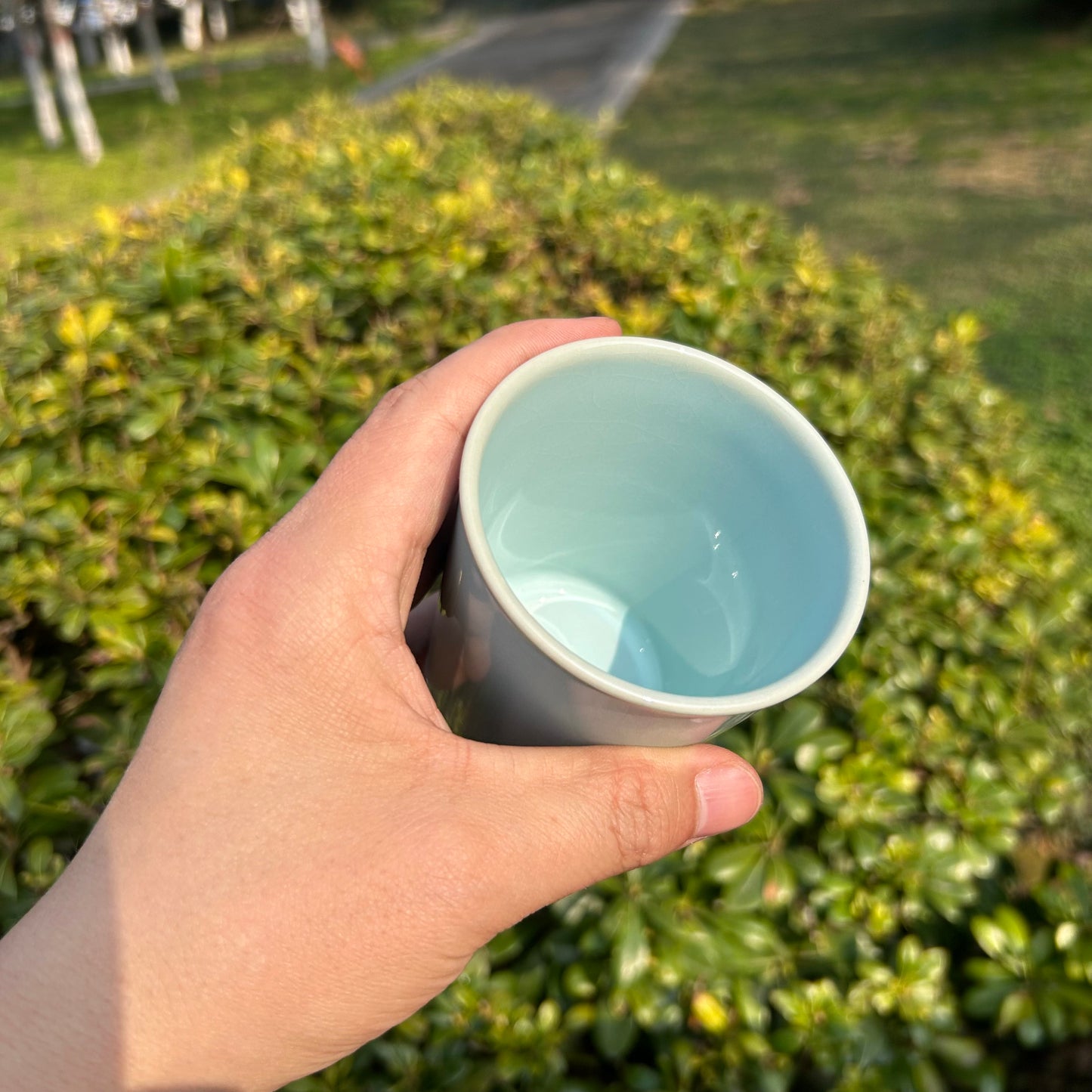 【河南汝州原產地】原礦天青釉經典可樂杯