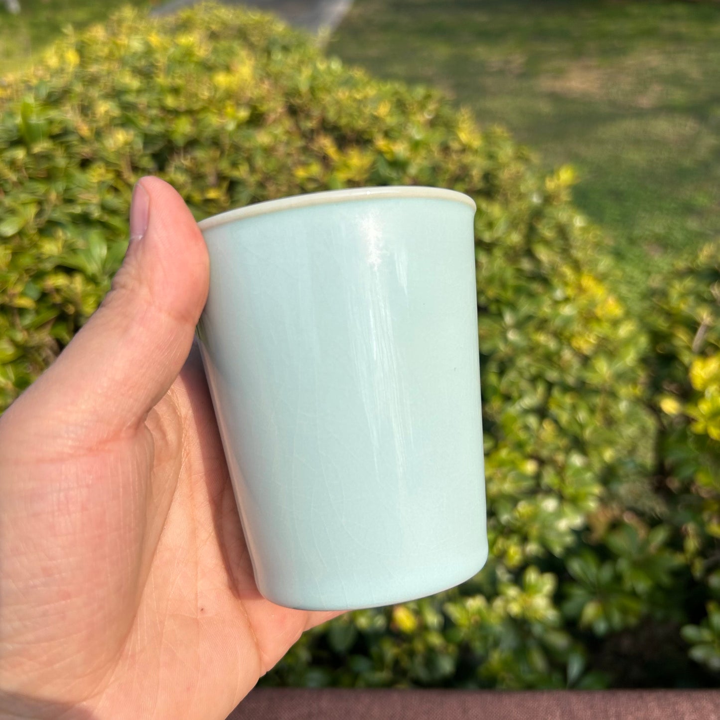【河南汝州原產地】原礦天青釉經典可樂杯