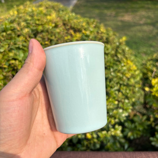 【河南汝州原產地】原礦天青釉經典可樂杯