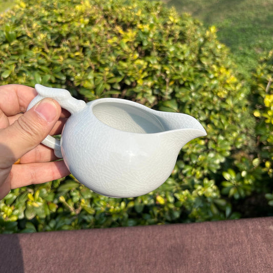 【河南汝州原產地】原礦月白釉经典公道杯