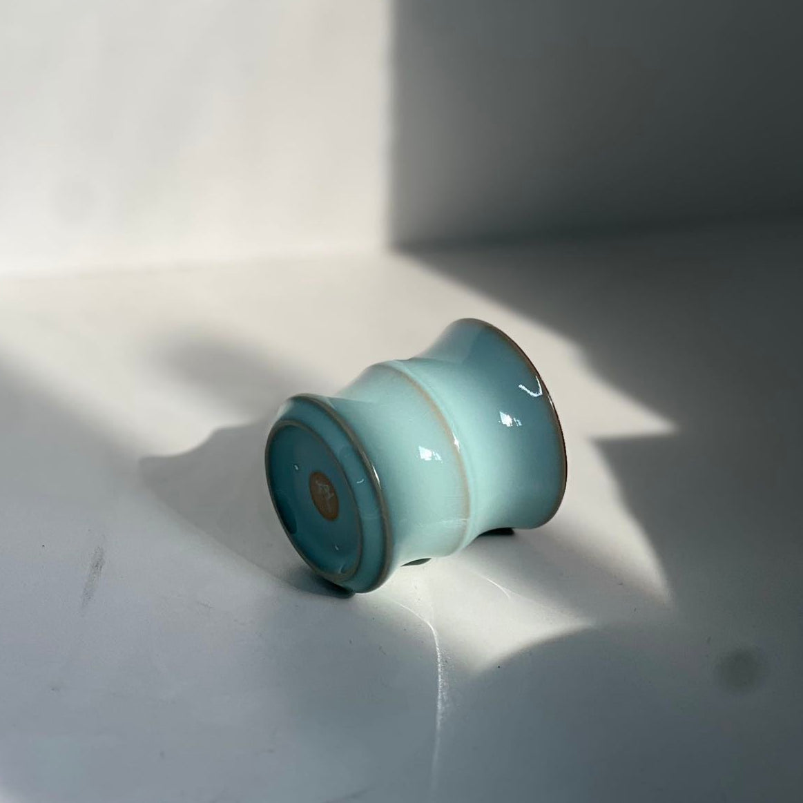 【河南汝州原產地】原礦天青釉竹節杯80CC