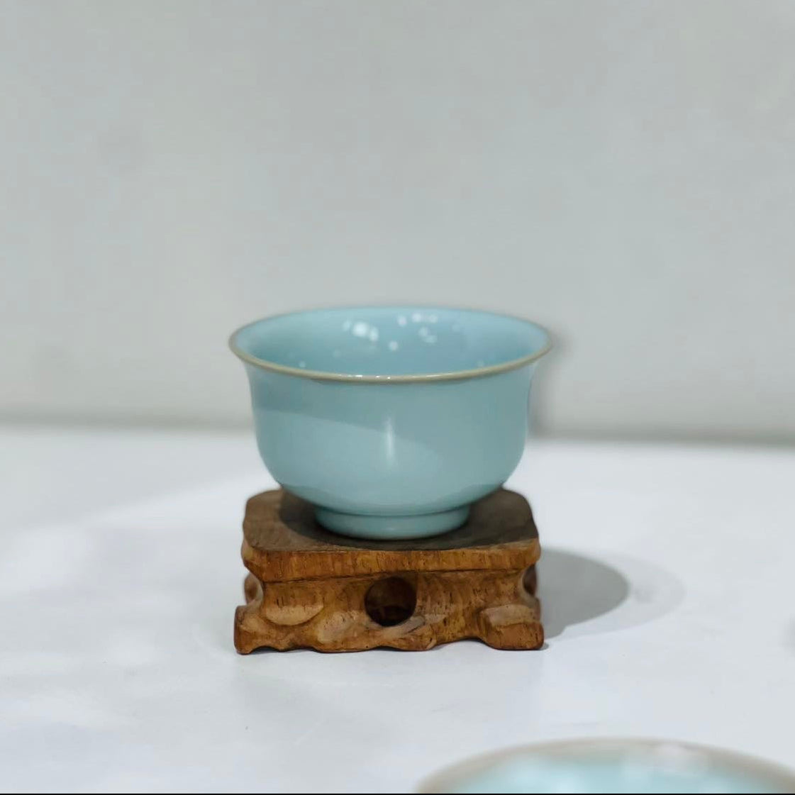 【河南汝州原產地】原礦天青釉壓手杯60CC