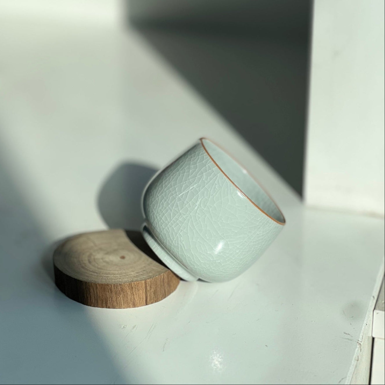 【河南汝州原產地】原礦月白釉龍蛋杯120CC